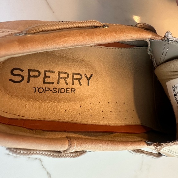 Sperry Tan and Cream Boat Shoes - Picture 5 of 5